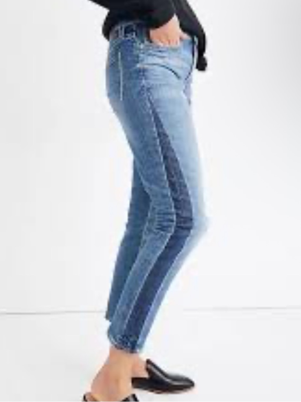 Madewell high rise slim boyjean jeans denim patchwork size 24